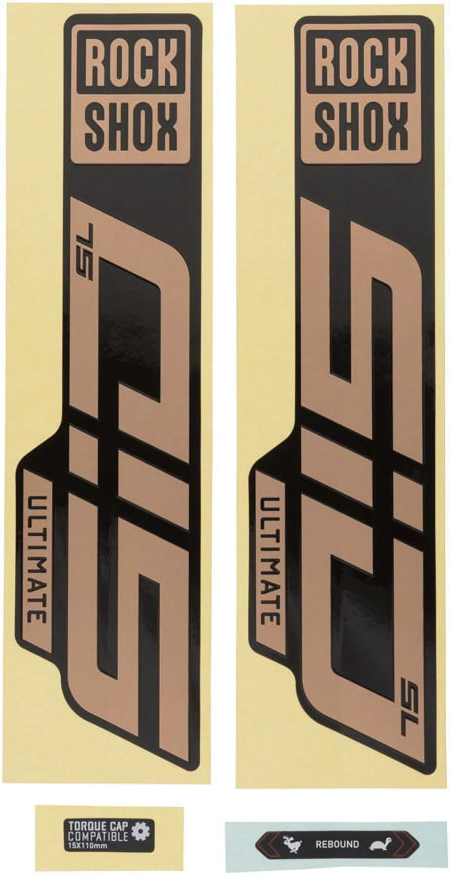 Rockshox Fork Decal Kit -   Ultimate 27.5"/29" Matte Copper Foil/High Gloss