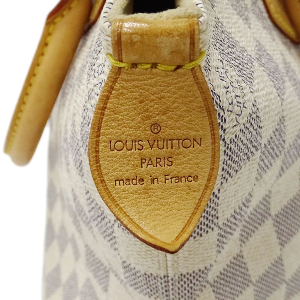 Authenticated Used Louis Vuitton   Bag Damier Azul Ladies Tote Handbag Saleya  N51186 White Gray