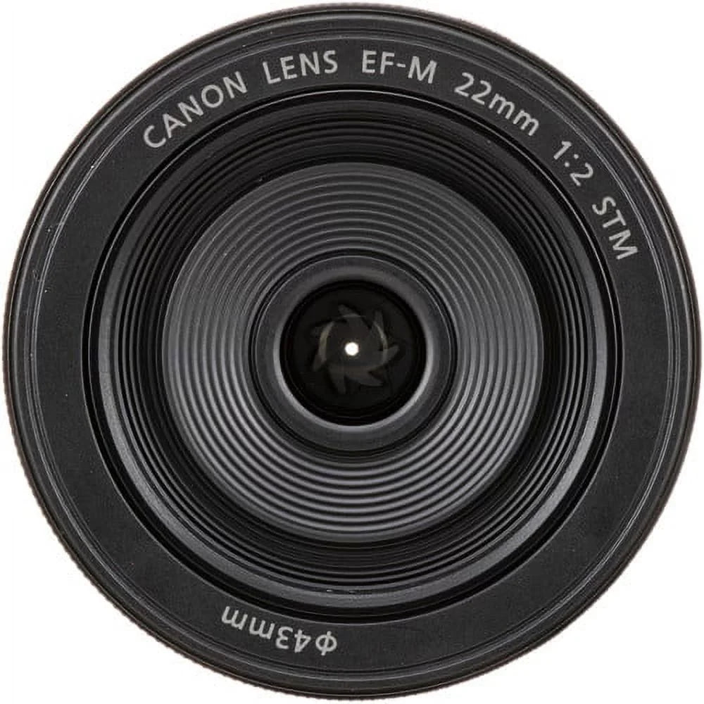 Canon -M 22mm f/2  Lens in Black  Compatible with Canon Mirrorless Cameras: Canon  M10, M100, M200, M3, M5, M50, M50 Mark , M6, M6 Mark  & More