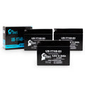 3 Pack - YT4B- Battery Replacement for (2.3Ah, 12v, Sealed) Factory Activated, Maintenance Free Battery - Compatible with 2015 Yamaha SR400, 2008 Suzuki -Z70, 2009 Suzuki -Z70
