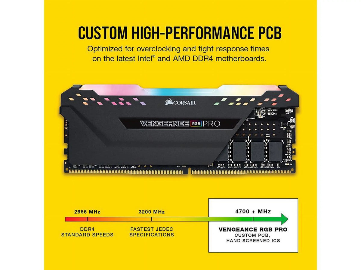 Corsair Vengeance   16GB (2x8GB) DDR4 3200MHz C16  Desktop Memory - Black