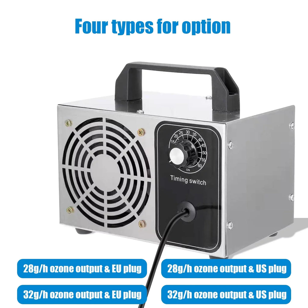 Tomfoto  Generator 32g/h  Machine O3 Air Purifier Air Deodorizer for Home Kitchen Office Car