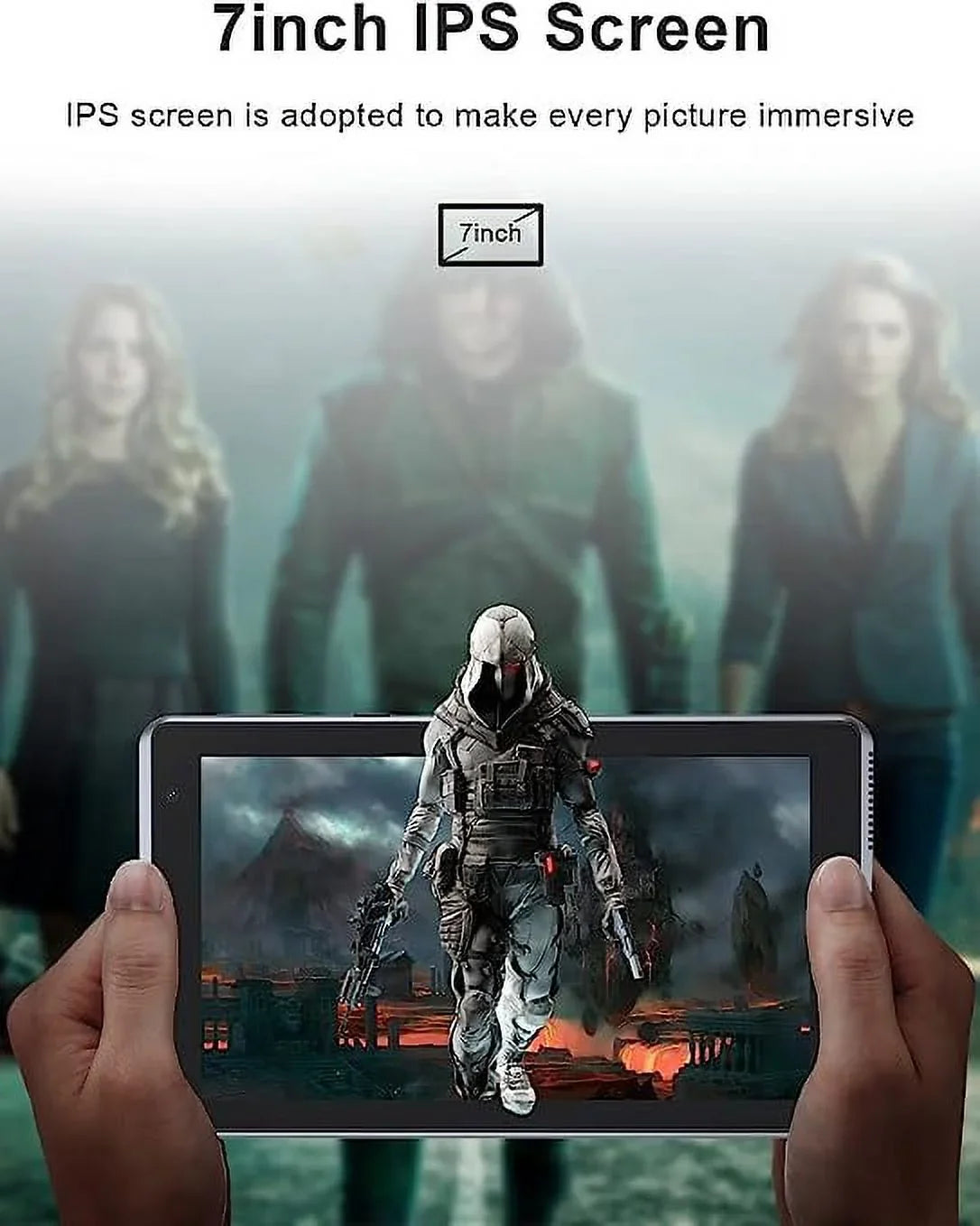7 Inch Tablet, Android 11 Tablet , 32GB Storage 2GB  Tablets Quad-Core Processor Android 11 Tablet  Dual Camera, WiFi, Bluetooth Computer Tablet (Black)