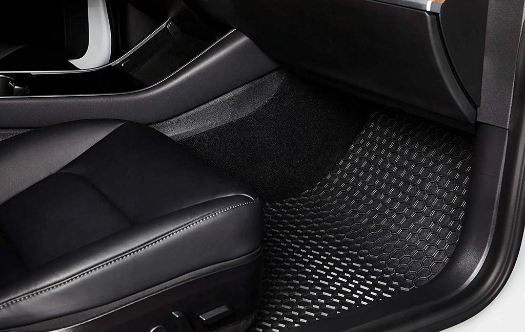 Floor Mat Accessories Set (Front Row + 2nd Row) Compatible with Toyota 4Runner - All Weather - 2021