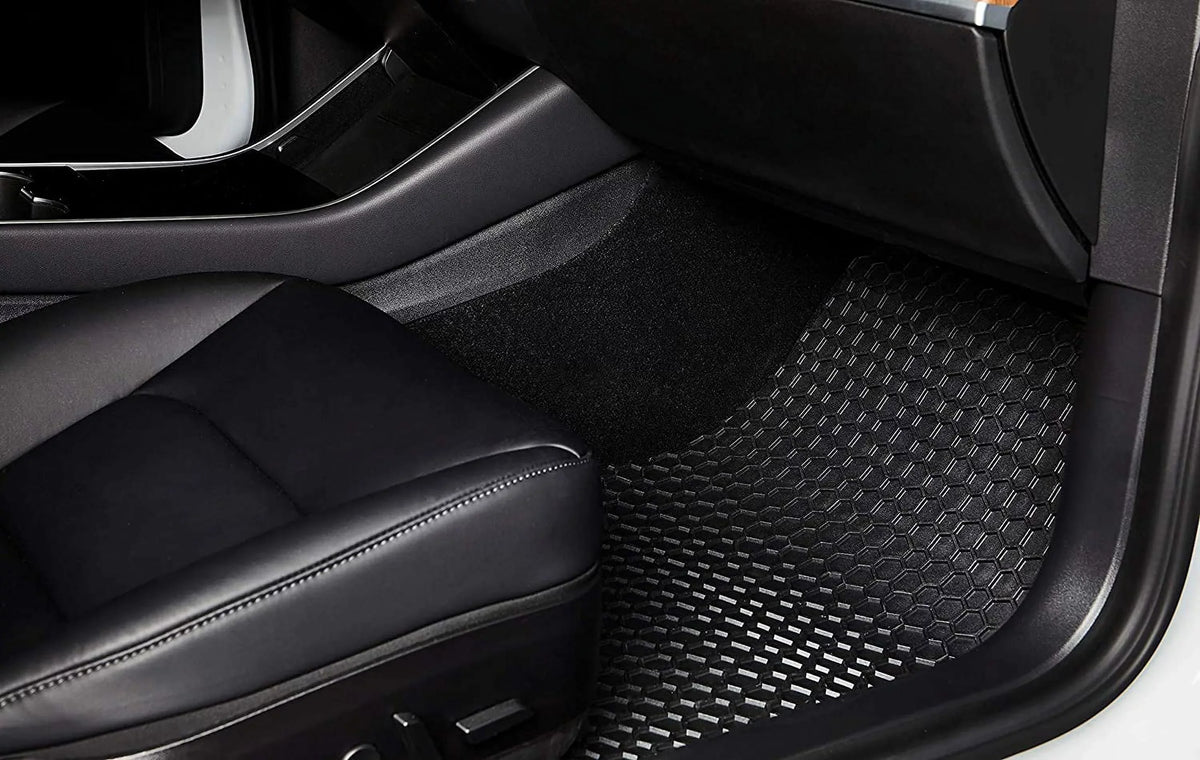 Floor Mat Accessories Set (Front Row + 2nd Row) Compatible with Toyota 4Runner - All Weather - 2021