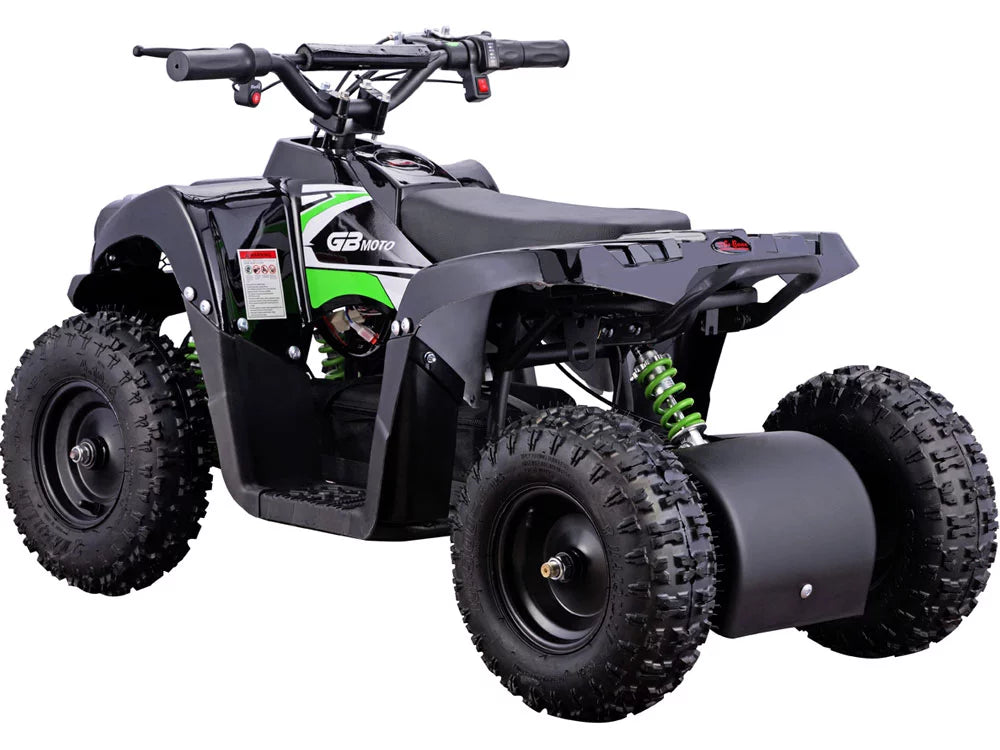MotoTec Monster 36V 500W Kids Battery Powered  Four Wheeler Green