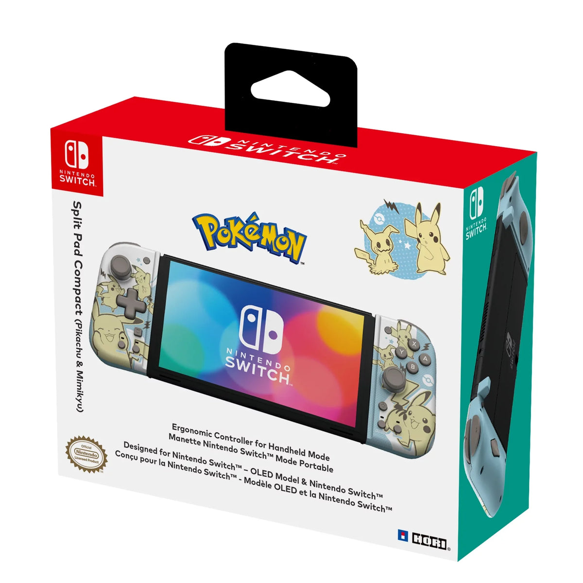 '- Pokémon Pikachu and Mimikyu Nintendo Switch Split Pad Compact Video Game Controller for Handheld Mode