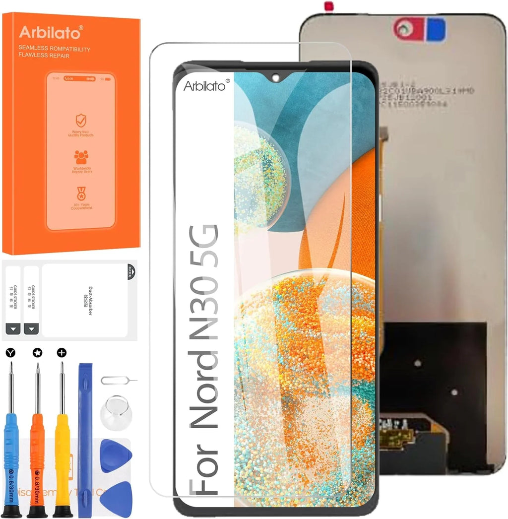 Screen for Oneplus Nord N30 5G Screen Replacement for 1+ Nord N30  Screen CPH2513,CPH2515 Touch Display Digitizer Assembly Repair Parts(Black No Frame)