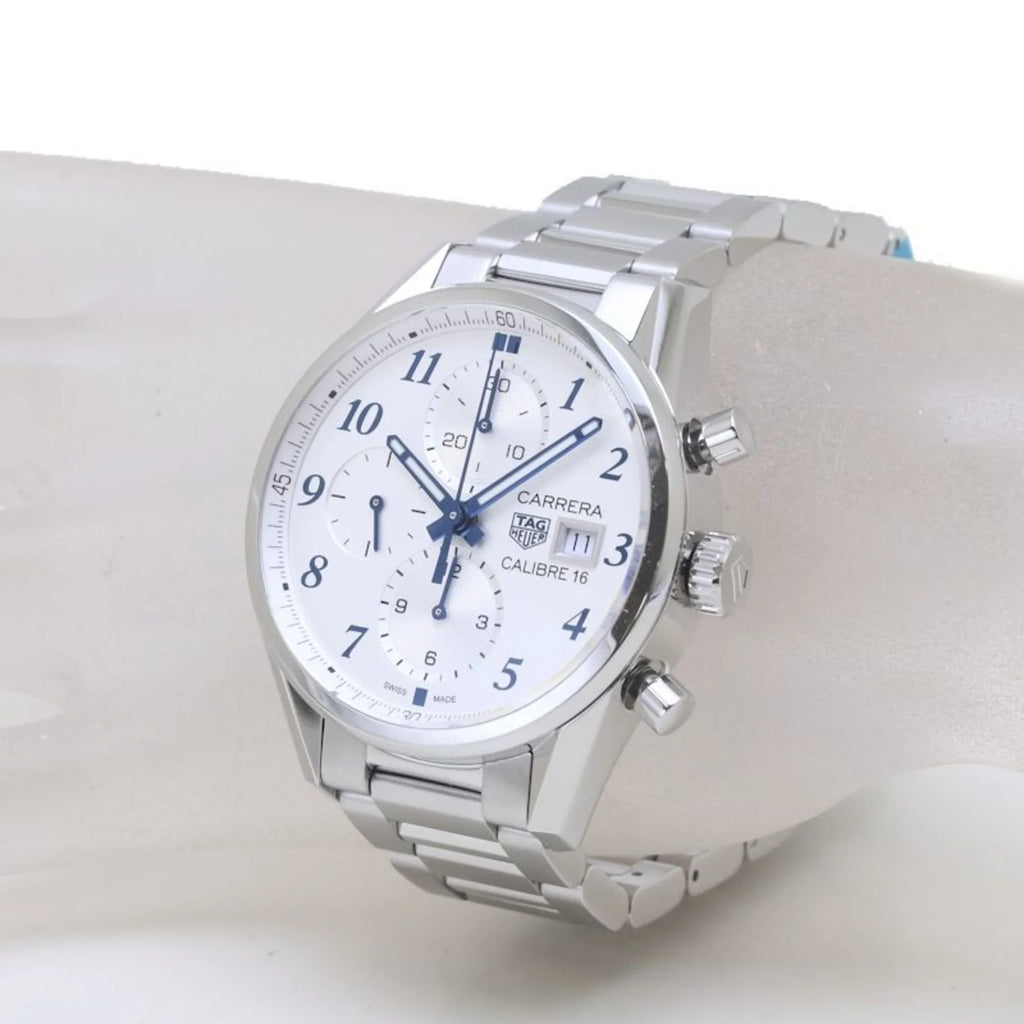 Pre-Owned   Carrera Chronograph Blue Edition CBK2114.BA0715 Stainless Steel Men's 39307 (Good)