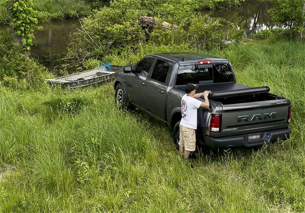 TruXedo Deuce Hybrid Truck Bed Tonneau Cover | 771501 | Fits 2007 - 2014 Chevy/ Silverado/Sierra 3500HD, Dually, w/Bed Caps 8' 2" Bed (97.6")