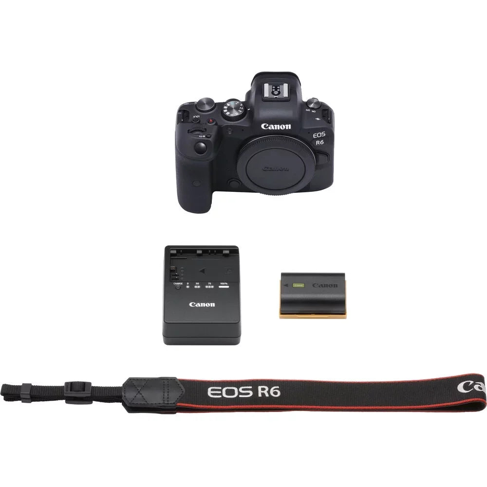 Canon  R6 Mirrorless Digital Camera (Body Only) - 12PC Accessory Bundle