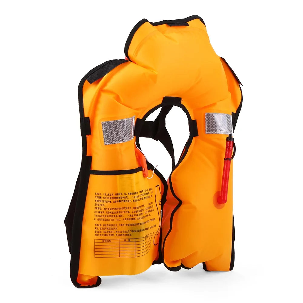 Eccomum Manual Inflatable Adult Water Sports Swimming Fishing Survival Jacket