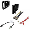 ram 2012 - 2013 c/v car cd stereo receiver dash install mounting kit wire harness and radio antenna adapter