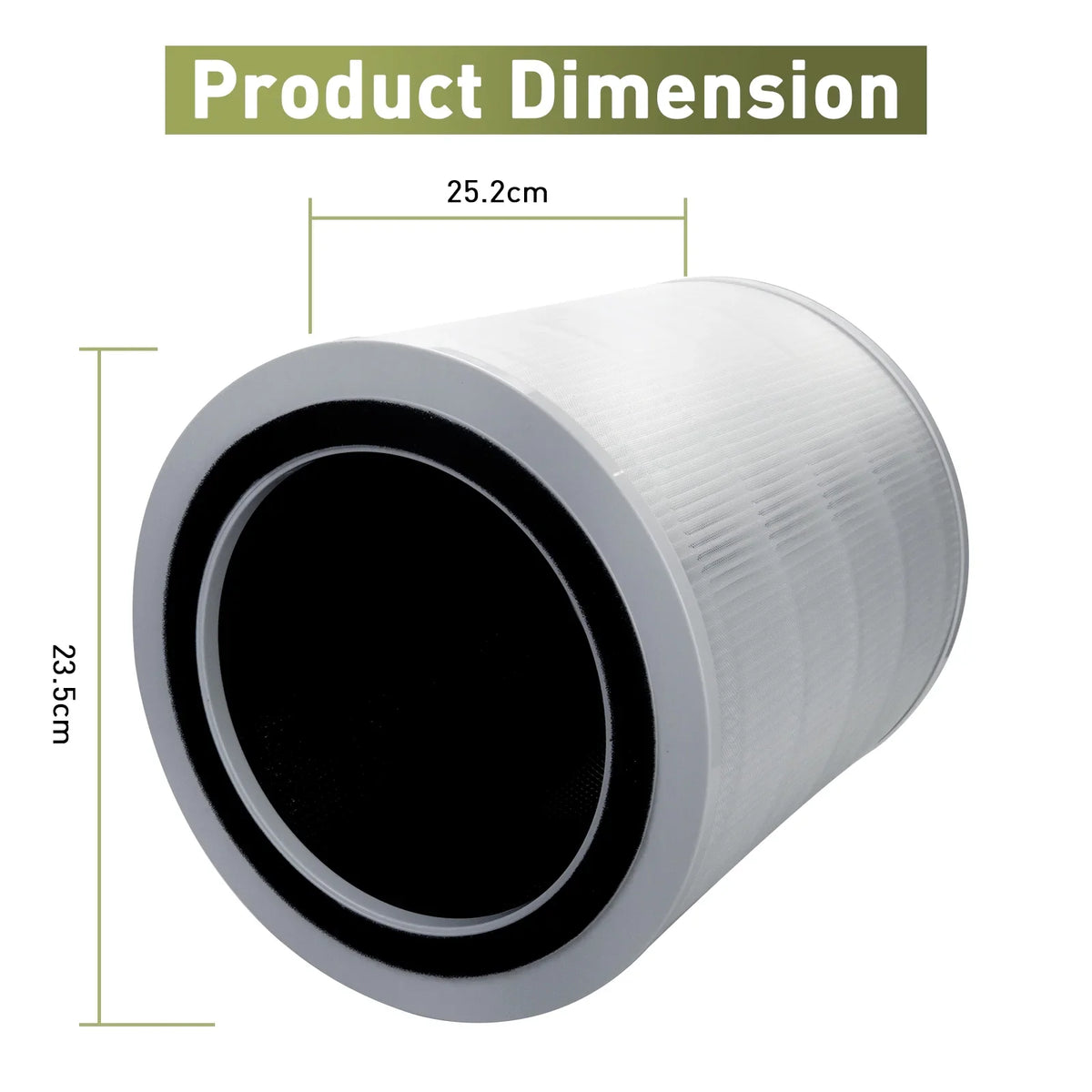 1 Pack Core 400S Replacement Filter Compatible with  Core 400S Air Purifier, 3-in-1 H13 True  Filter, High-Efficiency Activated Carbon, Compared to Part #Core 400S-, White