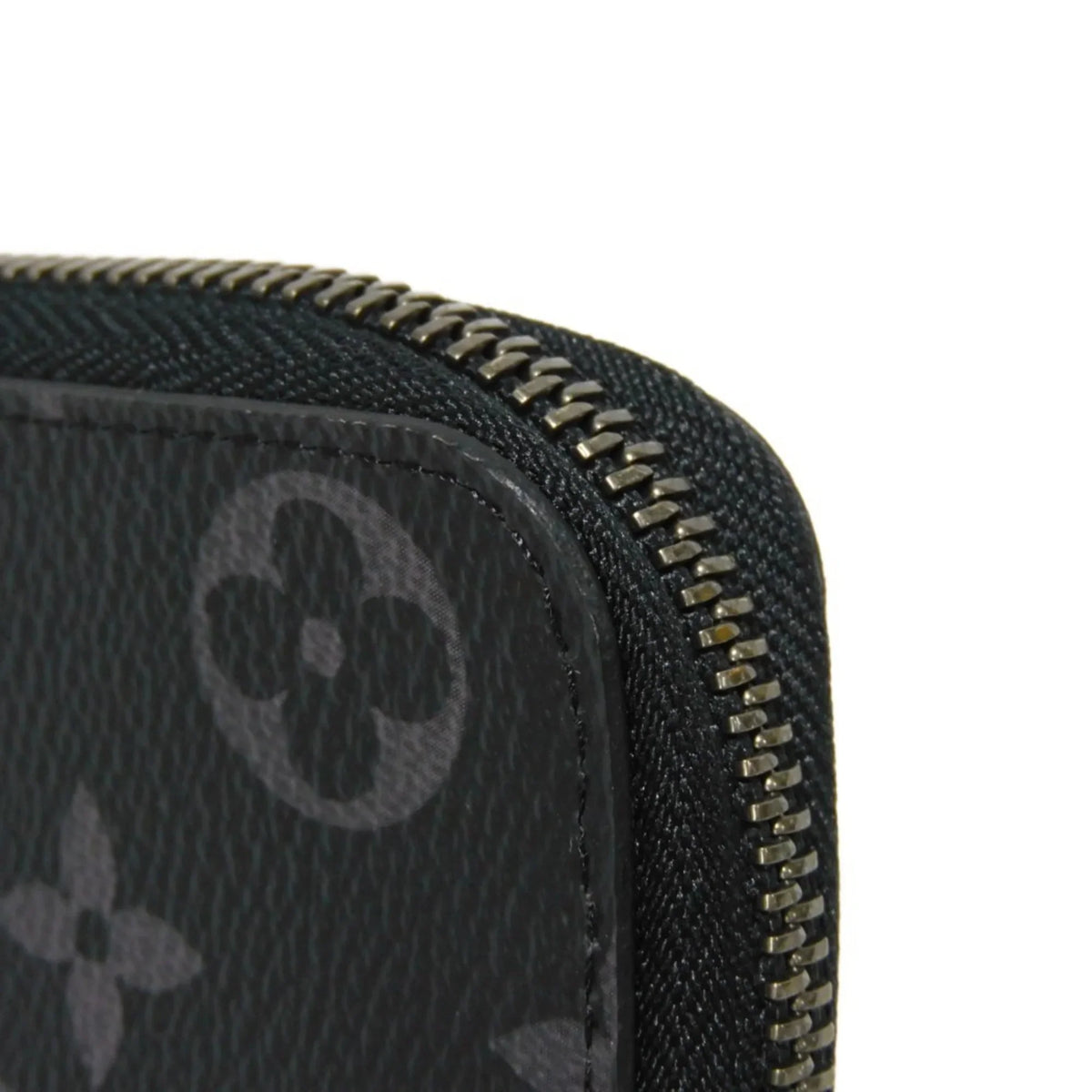 Pre-Owned   Long Wallet Zippy Vertical  Logo Round Zipper Monogram Eclipse Noir M62295 Men's Billfold (Good)