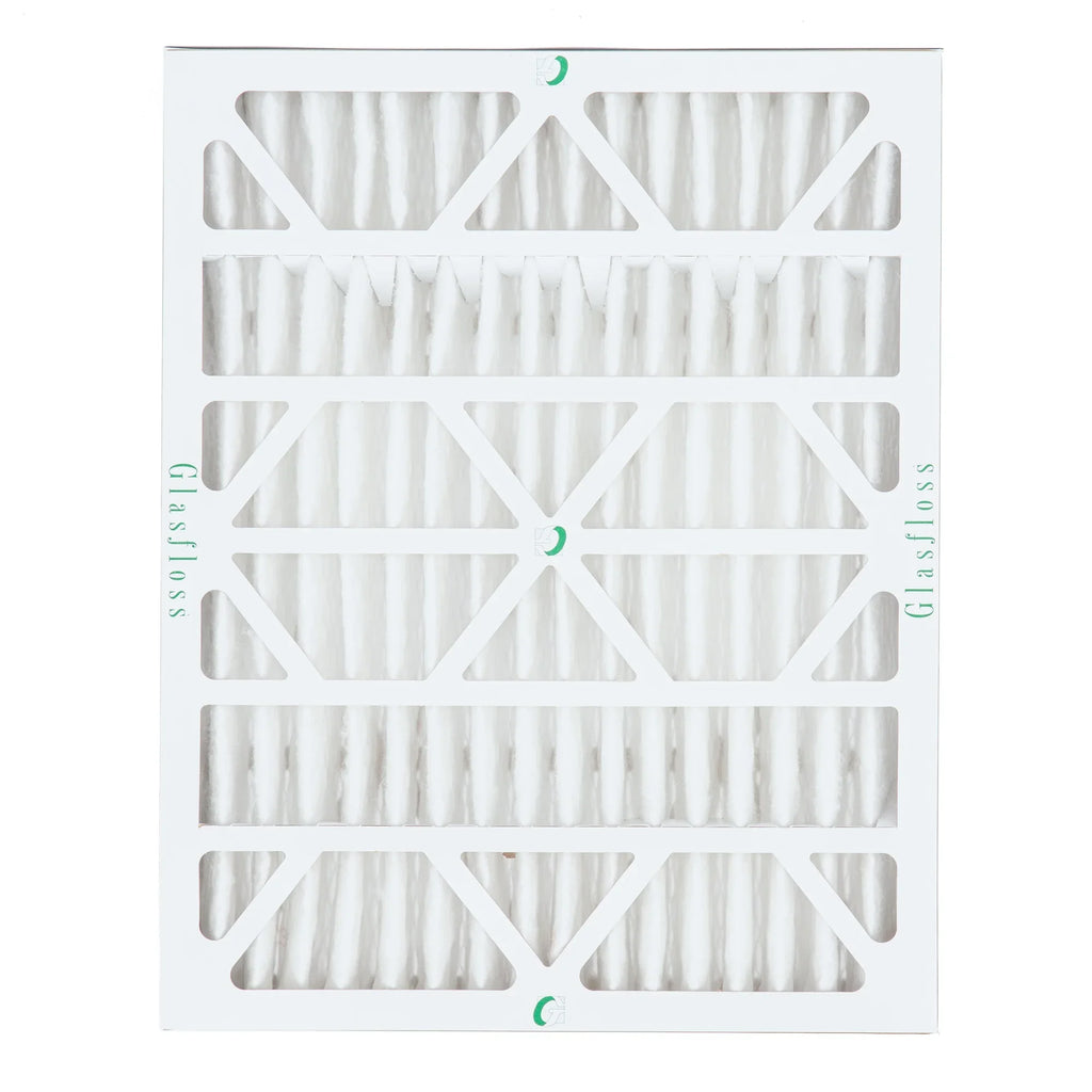 12x24x4  10 Pleated  Furnace Air Filters by Glasfloss Industries. ( 3 Pack ) Exact Size: 11-3/8 x 23-3/8 x 3-3/4