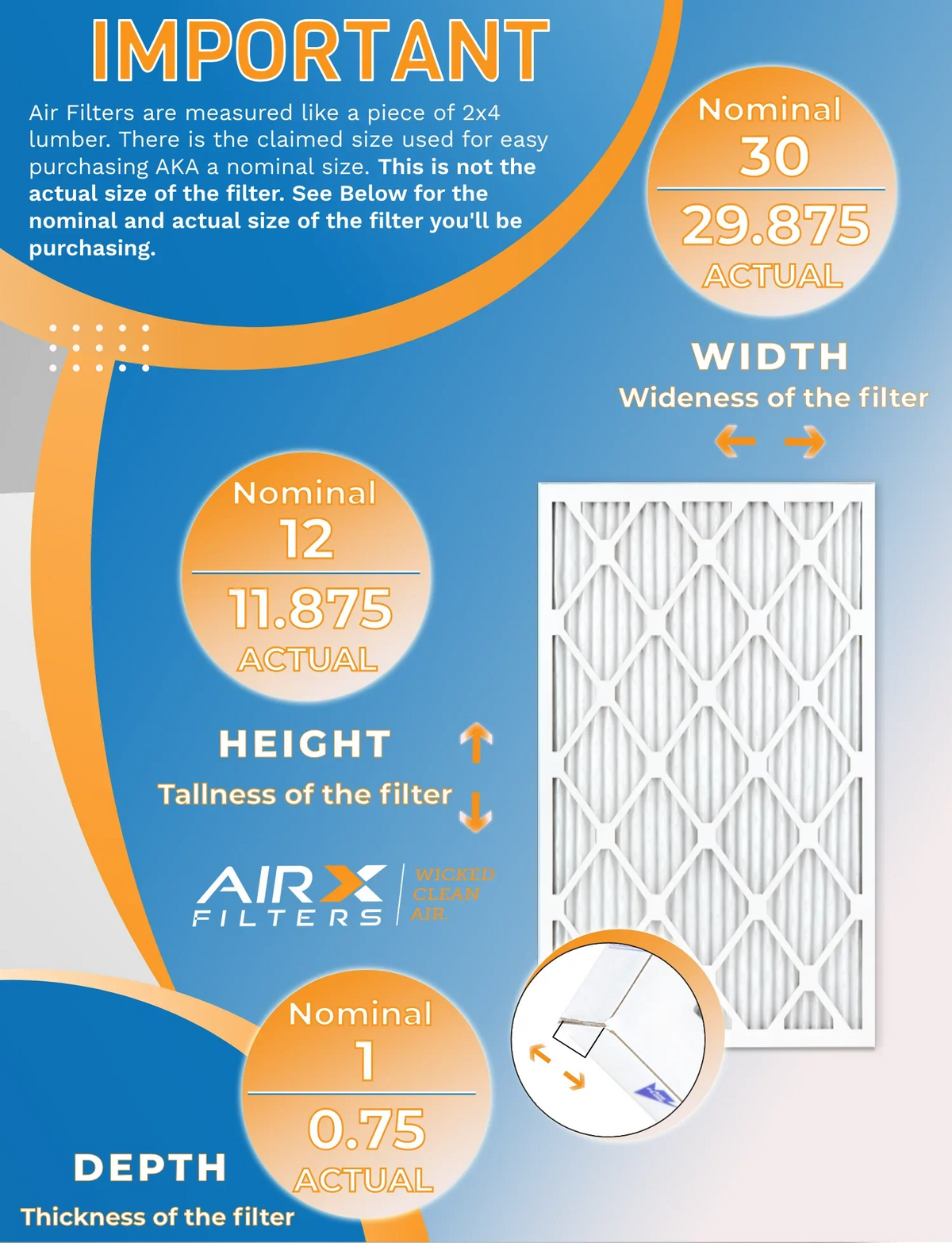 12x30x1 Air Filter  8 Rating, 12 Pack of Furnace Filters Comparable to  700 &  5 - Made in  by     .