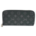 Pre-Owned   Long Wallet Zippy Vertical  Logo Round Zipper Monogram Eclipse Noir M62295 Men's Billfold (Good)