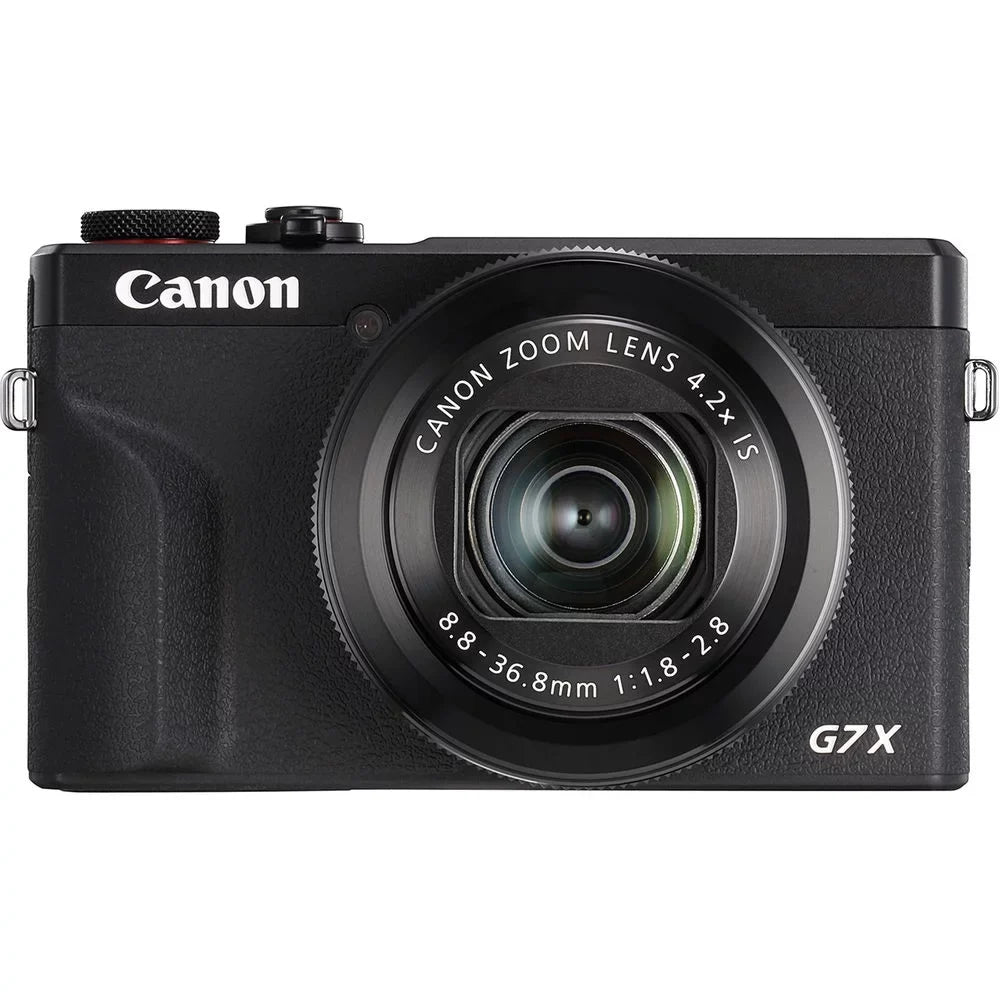 Canon PowerShot G7 X Mark  Digital Camera (Black) + Extra Battery + Flash - 32GB Kit