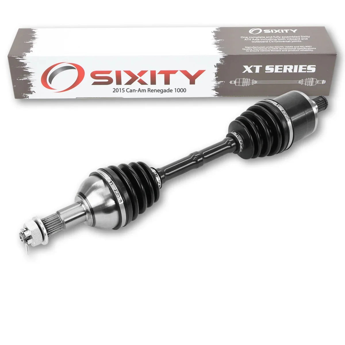 Sixity  Rear Left Axle compatible with Can-Am Renegade 1000 2015 - -  4X4