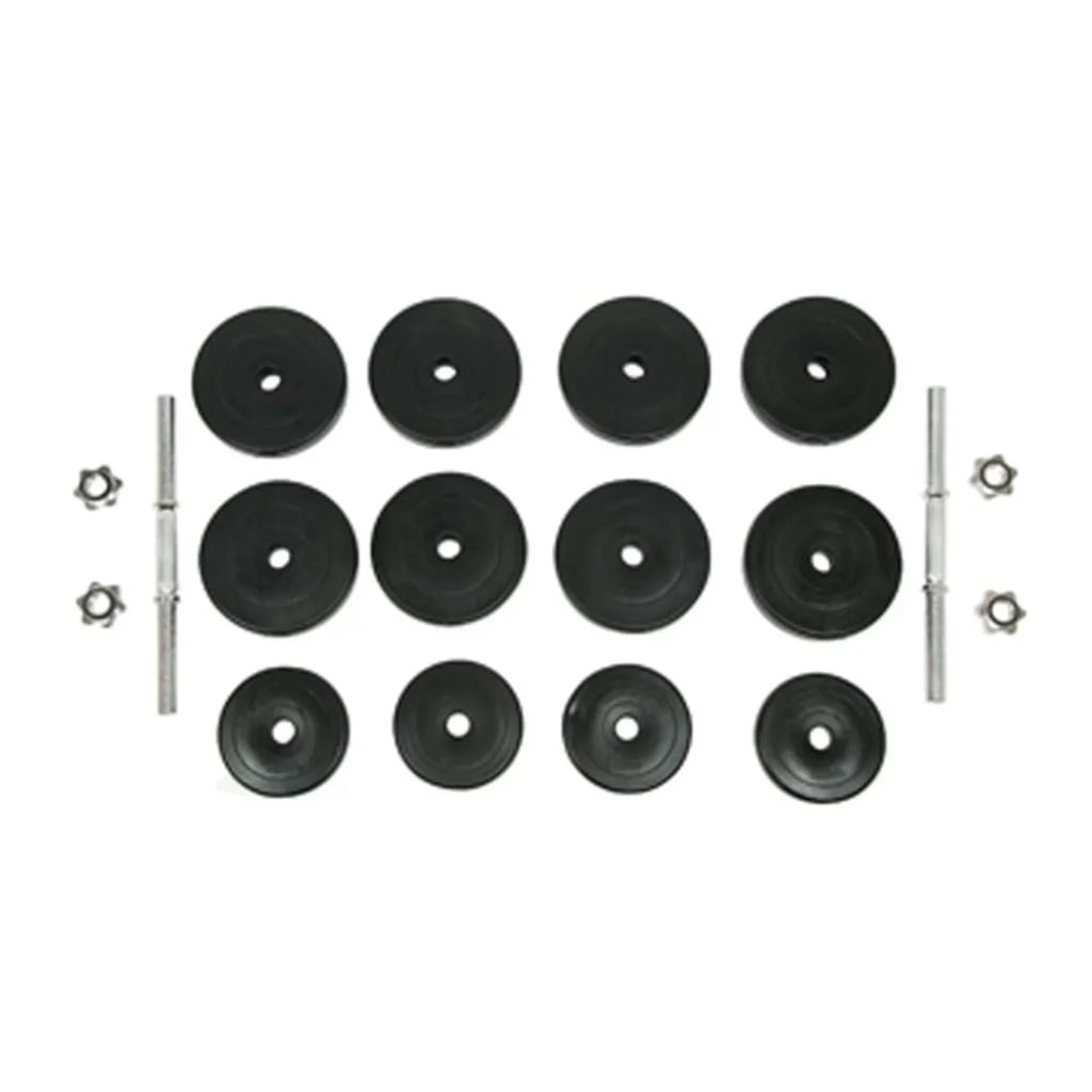 moobody 18 Piece Dumbbell Set 66.1 lb Weightlifting and Strength Training for Home Gym