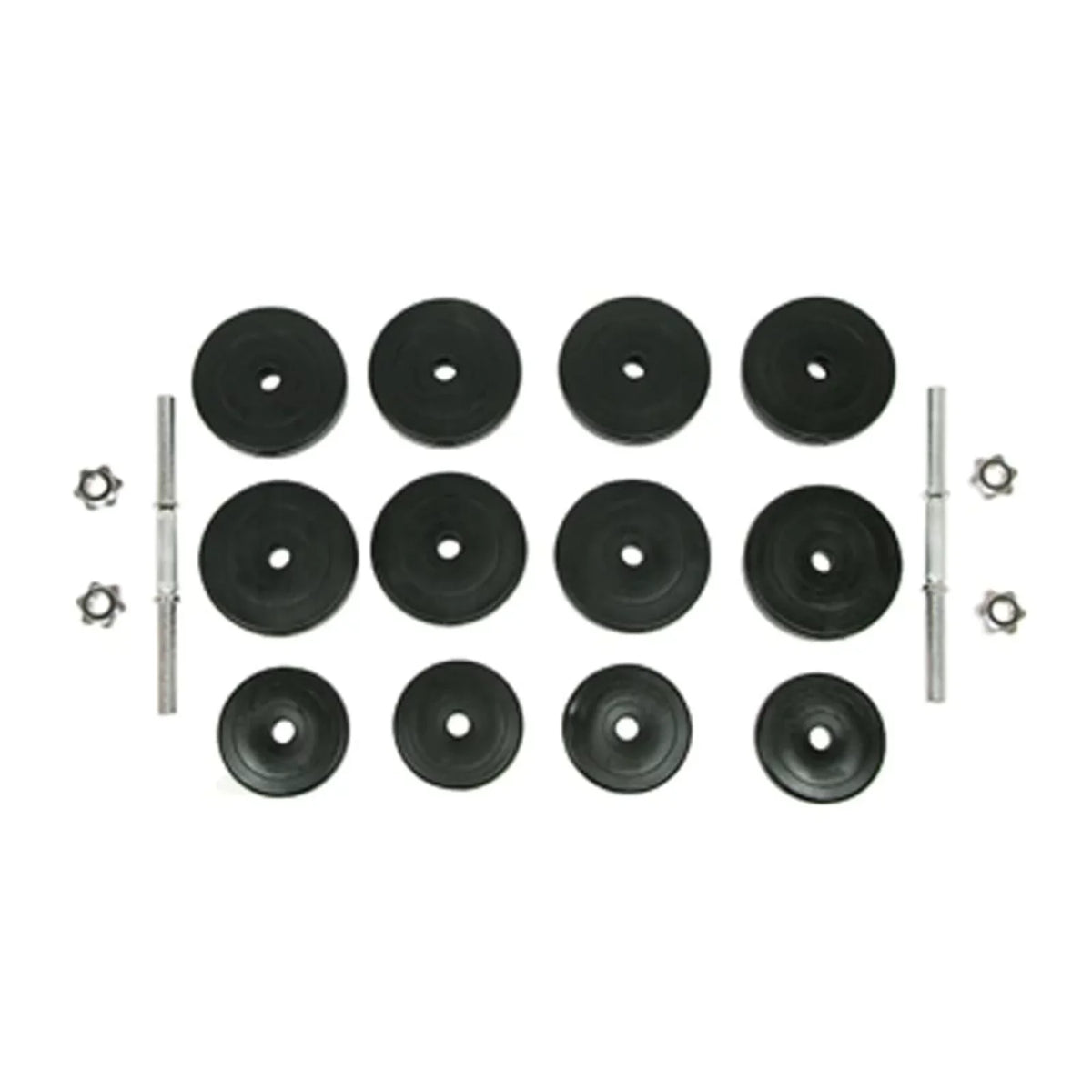 moobody 18 Piece Dumbbell Set 66.1 lb Weightlifting and Strength Training for Home Gym