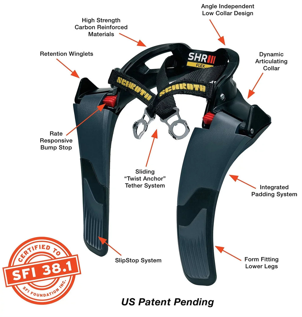 Schroth Racing SR42602A-  Flex Head and Neck Restraint With Pads Medium (u