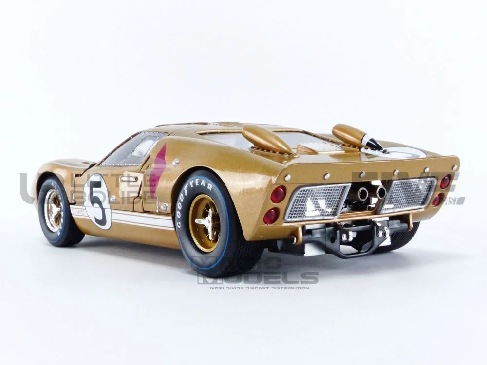1966 Ford -40   #5 Gold Le Mans 1/18 Diecast Model Car by Shelby Collectibles
