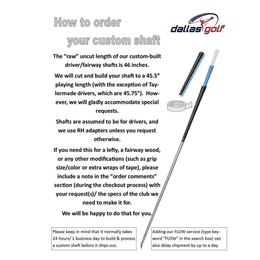 Project X  Smoke Black  60 Stiff Shaft + Cobra F6+ / F7+ / Fly-Z+ Tip + Grip