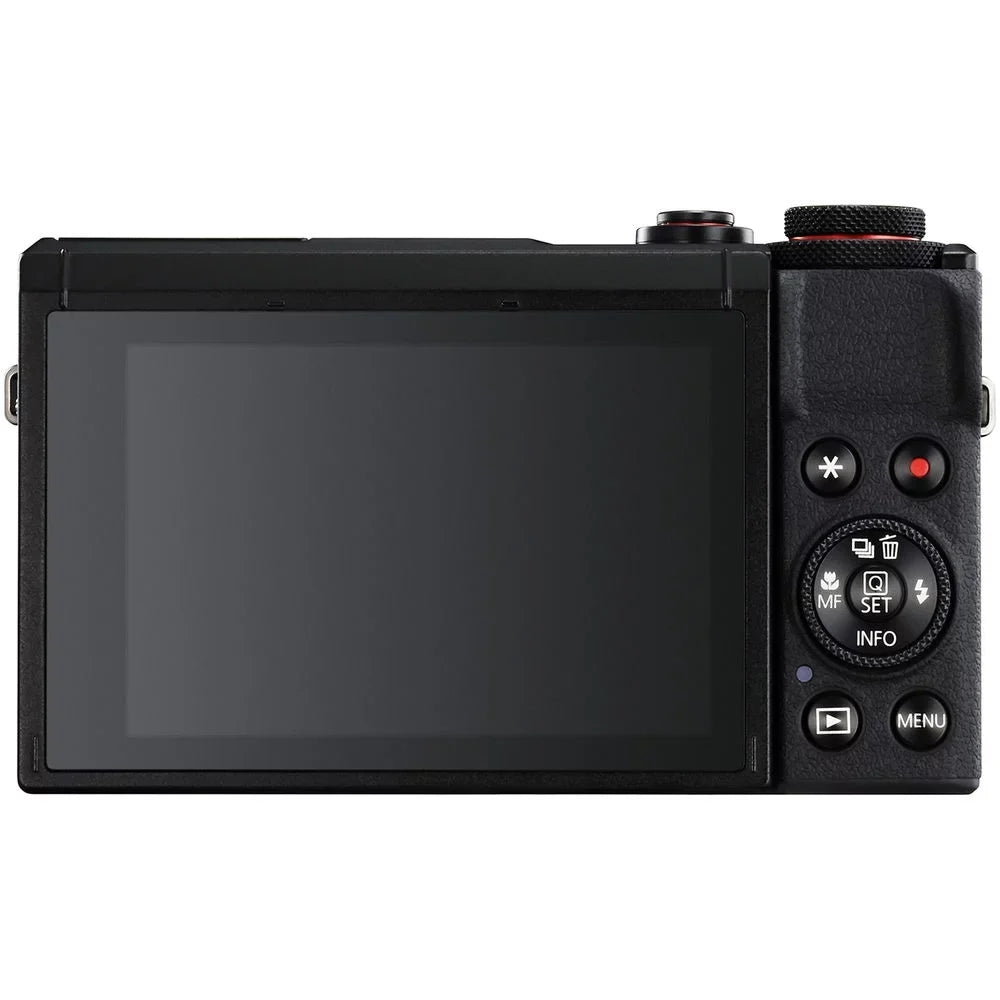 Canon PowerShot G7 X Mark  Digital Camera (Black) + Extra Battery + Flash - 32GB Kit