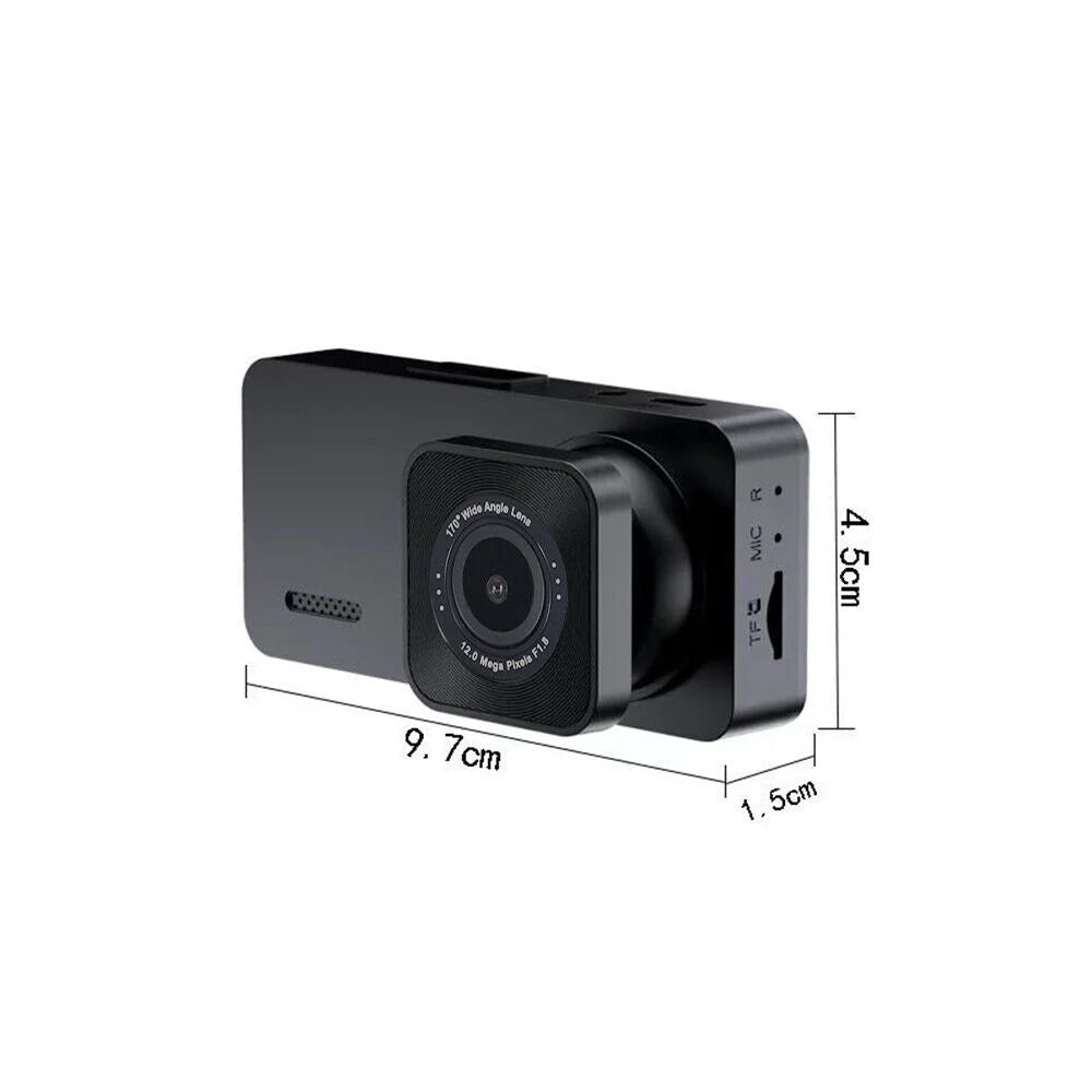 Paddsun Car Dual Lens Dash Camera Cam  1080P Front/Rear/Inside Video Recorder G-Sensor