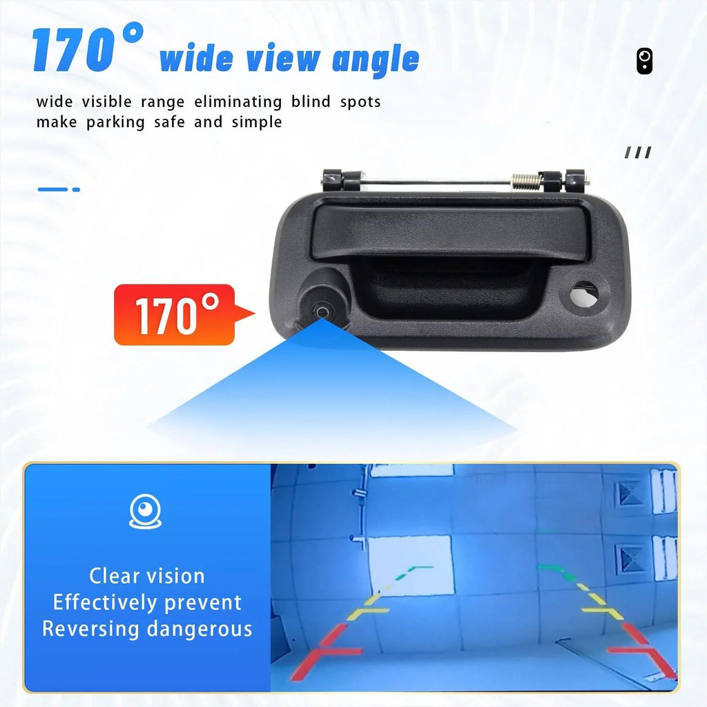 Rear View Camera Backup Camera Tailgate Handle Camera Reverse Parking Camera Compatible with Ford F150 2005-2014