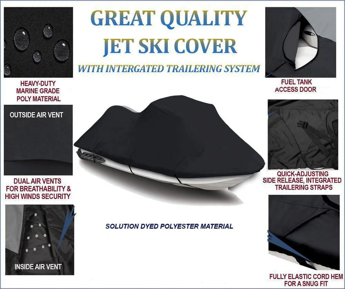 600  JetSki Cover Compatible for Kawasaki Ultra 300X 2011 2012 2013 Jet Ski  Watercraft Cover