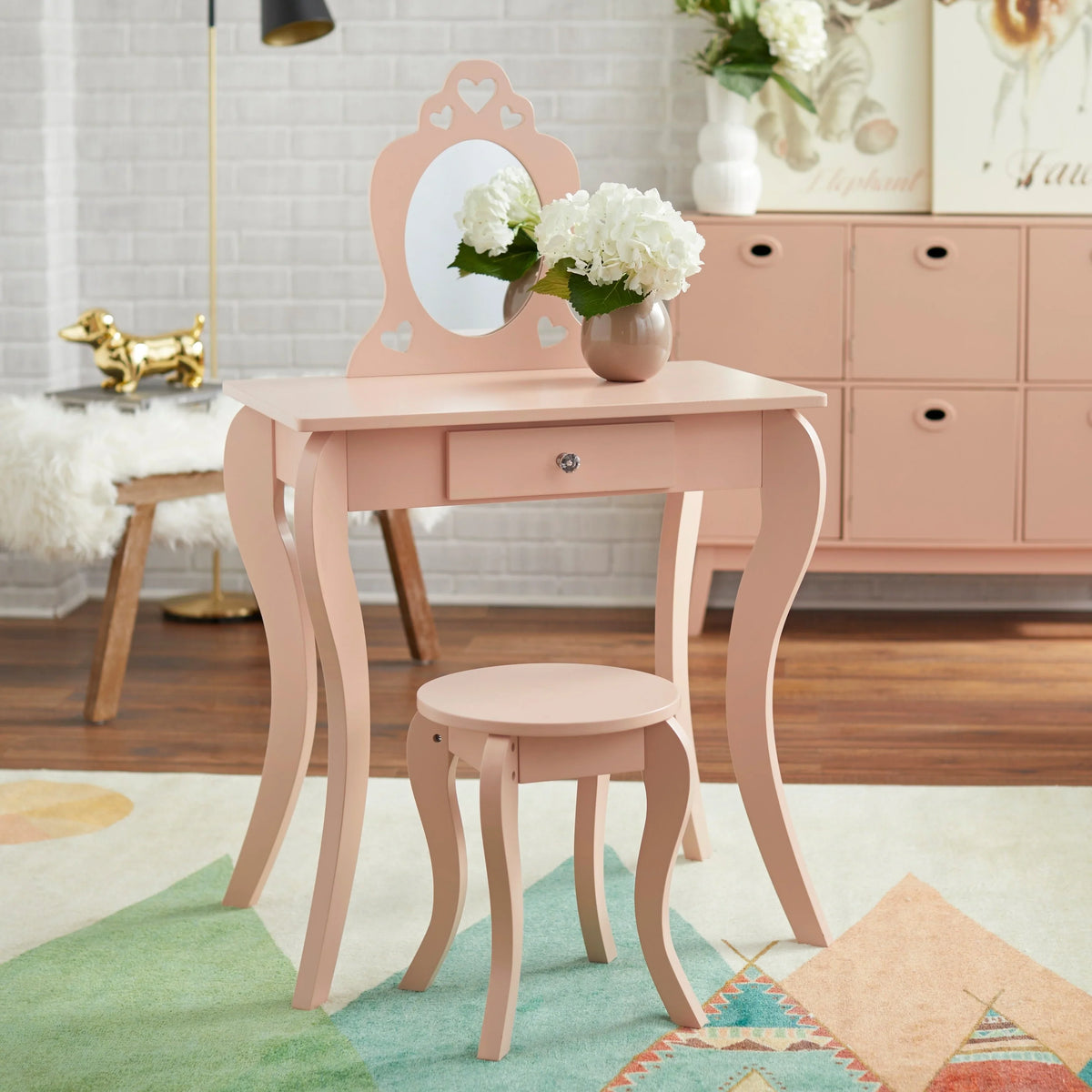 Simple Living  Alyssa Kids Vanity Set White