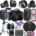 Canon  Rebel T7i Digital  Camera w/ -S 18-55mm   Lens||Tamron Zoom Telephoto  70-300mm f/4-5.6 Autofocus Lens ||Accessory Bundle