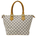 Authenticated Used Louis Vuitton   Bag Damier Azul Ladies Tote Handbag Saleya  N51186 White Gray